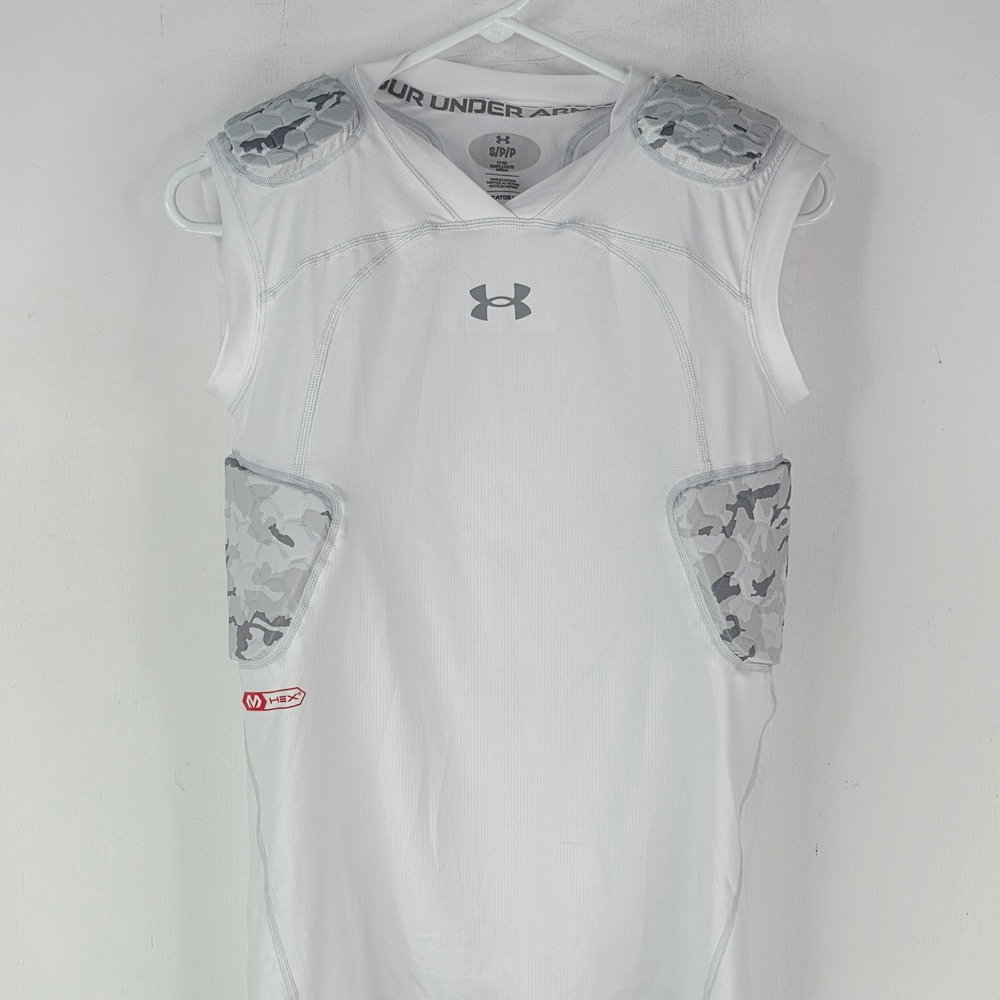 Under Armour Men Small Gameday Pro McDavid HEX Padded Football Compression Shirt